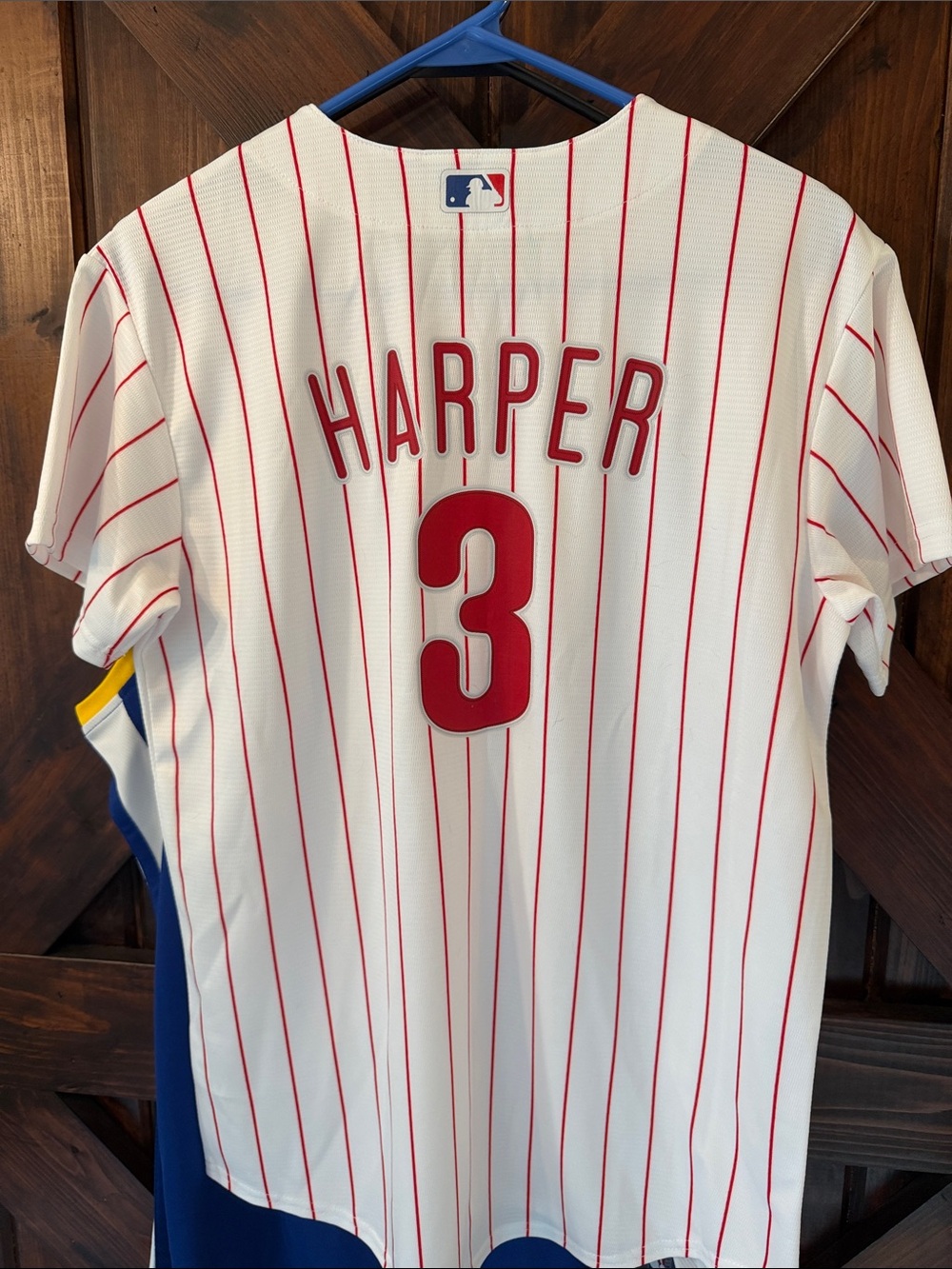 Nike White & Red Phillies #3 Harper Kids Button-Up Jersey